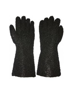 GUANTEs PVC NEGRO SUPER RUGOSO - Seguridad Laboral