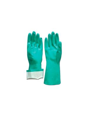 Guantes nitrilo Liviano verde Talles 8, 9, 10, 11