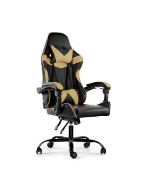 Silla Gamer Lumax Modelo Rom Super Oferta negro/dorado