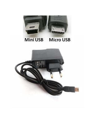 Cargador pared 220v USB 2000mah + V8 + Micro USB