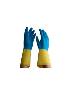 Guantes doble palma neopreno 2 colores - Seguridad Laboral