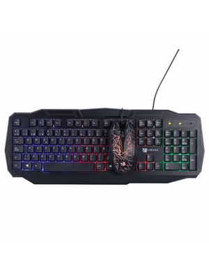 Combo Teclado y Mouse Gamer X-Lizzard Español Gaming RGB