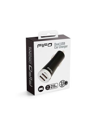 Cargador de Auto 2 USB 3.1Amp Fifo Colores