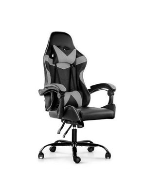 Silla Gamer Lumax Modelo Rom Super Oferta negro/gris -Gaming