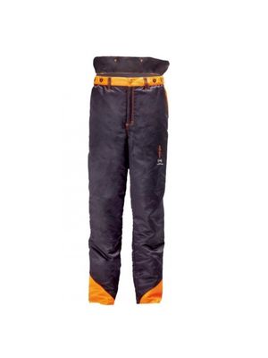 PANTALON MOTOSIERRA NEGRO Y NARANJA - Seguridad Laboral