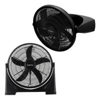 Ventilador Turbo Punktal 5 Aspas Para Piso O Pared 3 Velocidades 50cm De Diámetro