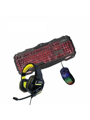 Combo Gamer Auricular Mouse teclado