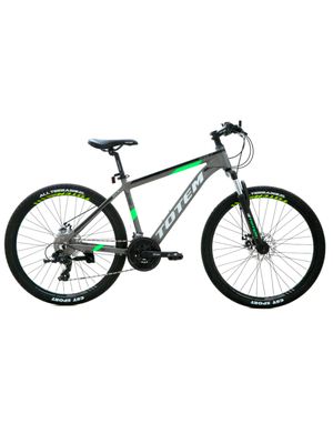 BICICLETA TOTEM 3200GRIS RODADO 26 24 CAMBIOS Supergym