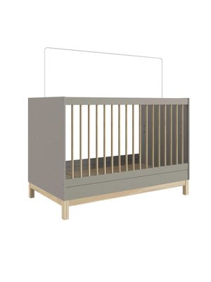 Cuna Lille 3 Posiciones en 1 / Mini Cama- Gris