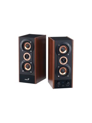 Parlantes Genius SP-HF800A Madera 20W Alta Fidelidad