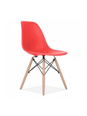 Silla tipo Eames DSW Roja