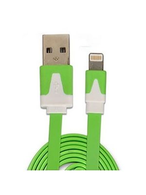 Cable Iphone 5/6 Tipo Chato Verde