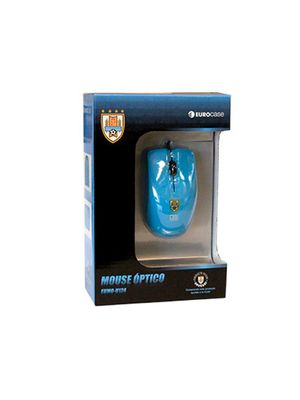 Mouse optico 3D Eurocase Uruguay Oficial AUF Celeste 800dpi