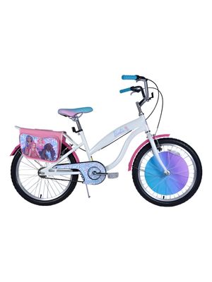 BICICLETA BARBIE NIÑA NIÑO RODADO 20 CON PARRILA - BLANCA