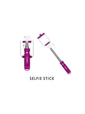 SELFIE STICK, CON CABLE, PLEGABLE, VIOLETA Ledstar