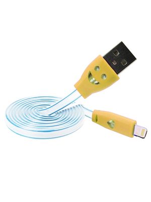 Cable de Datos LED Cilindrico iPhone 5/6 - Amarillo