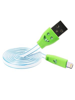 Cable de Datos LED Cilindrico iPhone 5/6 - Verde