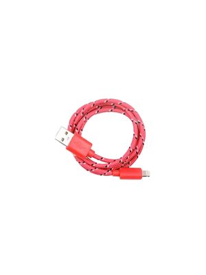 Cable Iphone 5/6 Tipo Cordon Rojo