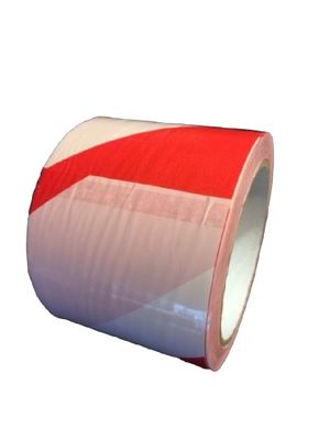 CINTA PVC 7.5 CM ROJA Y BLANCA 100 metros - Seguridad Vial