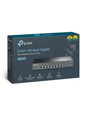 Switch TP-LINK TL-Sx1008 8 Puertos 10Gbps Rackeable