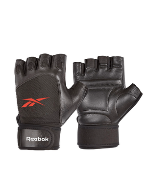 Guantes de entrenamiento negro y rojo M Reebok Supergym