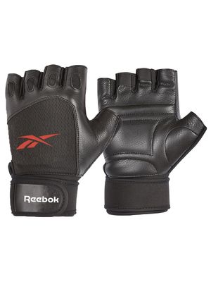 Guante de entrenamiento negro y rojo Reebok Talle XL Supergym