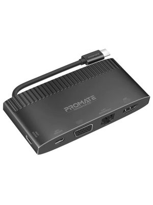 PROMATE MEDIAHUB-C6 HUB USB-C A USB-C/USB-A/VGA/HDMI 4K GREY