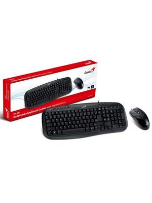 Combo Teclado y Mouse Genius Multimedia USB KM-200 Español