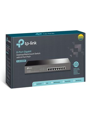 Switch TP-LINK TL-SG1008MP 8 Gigabit con 8 POE Rack Metálica