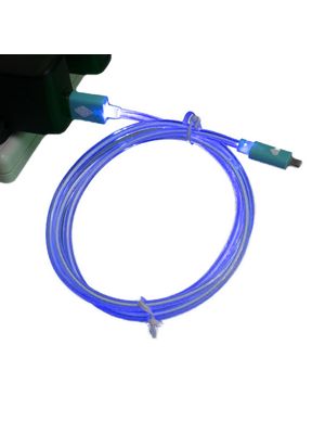 Cable de Datos LED Plano Iphone 5/6 - Azul