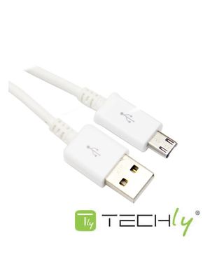 Cable USB 2.0 a MicroB macho/macho 0,15 mts Techly