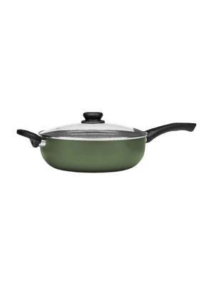 Sartén Wok 28 Cm Con Tapa Y Asa Maximum Stone Panelux