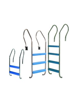 ESCALERA VULCANO DE 4 PLASTICO C/ANC. Para Piscina