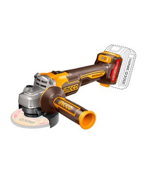 INGCO Amoladora a Bateria Brushless 4 1/2'' CAGLI211541