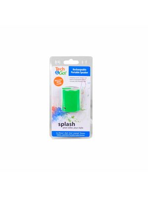 Parlante Portable Tech & Go Splash 3.5mm Verde