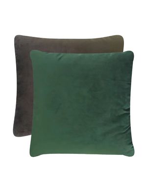 ALMOHADÓN JOLI COMBINADO VELVET 50X50 - GRIS/VERDE