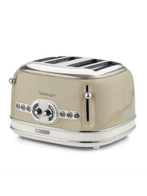 ARIETE Tostadora Vintage 4 rebanadas mod.156 Color Beige