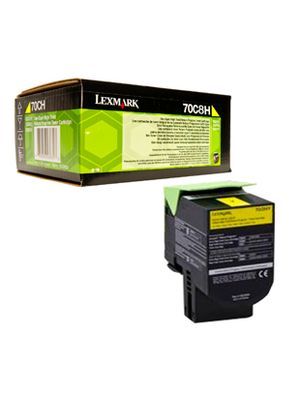 TONER LEXMARK 70C8HY0 AMARILLO CS310 410 510 3000CPS