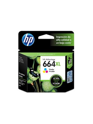 Cartucho de tinta HP 664XL F6V30AL Tricolor