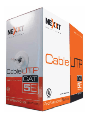 Cable UTP Cat5e Nexxt Bobina 305mts exterior Negro