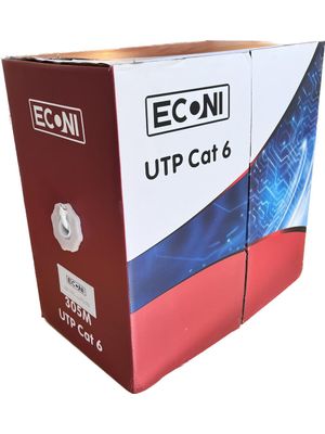 Bobina Cable UTP Cat6 305m INT Blanco CCA 1410/6I Econni