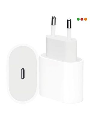 Cargador 220v a USB-C Hembra Blanco ES38