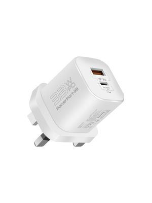 CARGADOR PARED 33W USB-C USB-A QC3.0 PROMATE POWERPORT-33 W