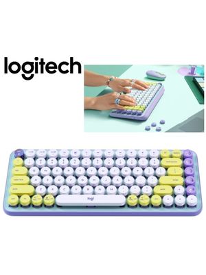 TECLADO LOGITECH POP KEYS FRESH VIBES DAYDREAM INALAMBRICO