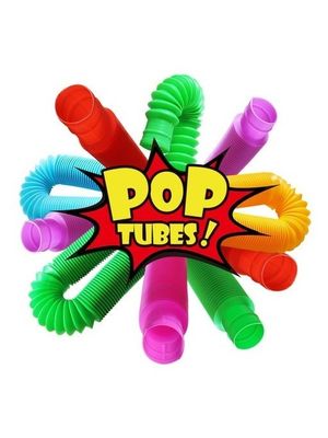 Fidget Toy Pop Tubes Sensorial Tamaño Mediano Pack X 6