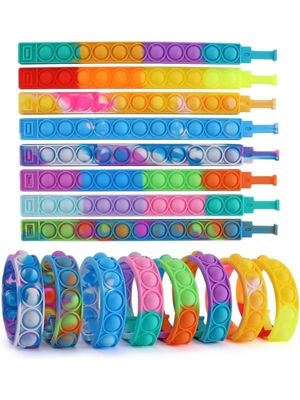 Pop It Pulsera Multicolor Fidget Toy Juego Anti Estrés