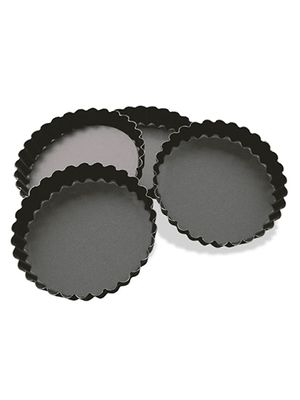 MOLDE 4 TARTALETAS NON-STICK NEGRO