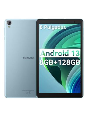 Tablet Blackview Tab 50 de 8'' 4GB+4GB Ram 128GB Rom Android 13 Azul