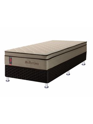 Conjunto Sommier 1 Plaza Mediterráneo Tienda Jaime – Resortes Pocket C/Eurotop 88x188x27